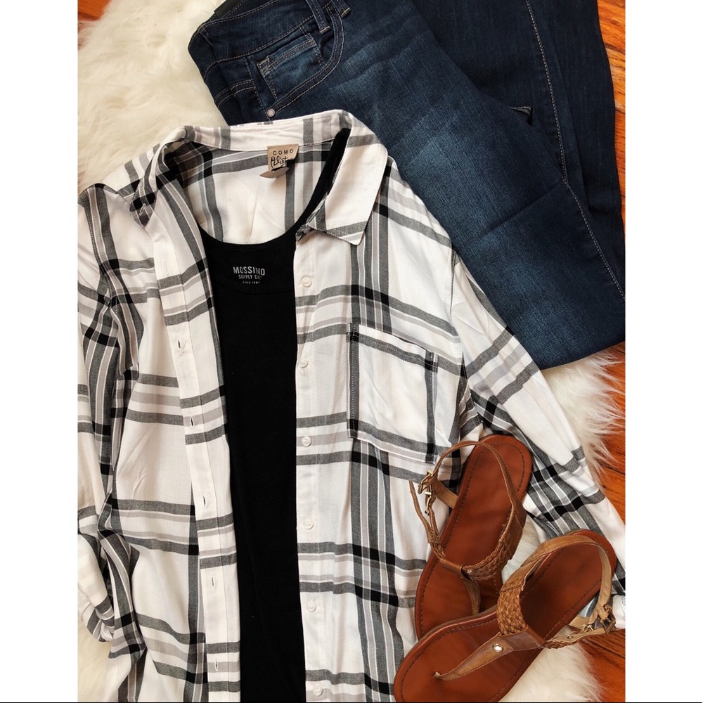 Trendy Plaid Button Up Shirt